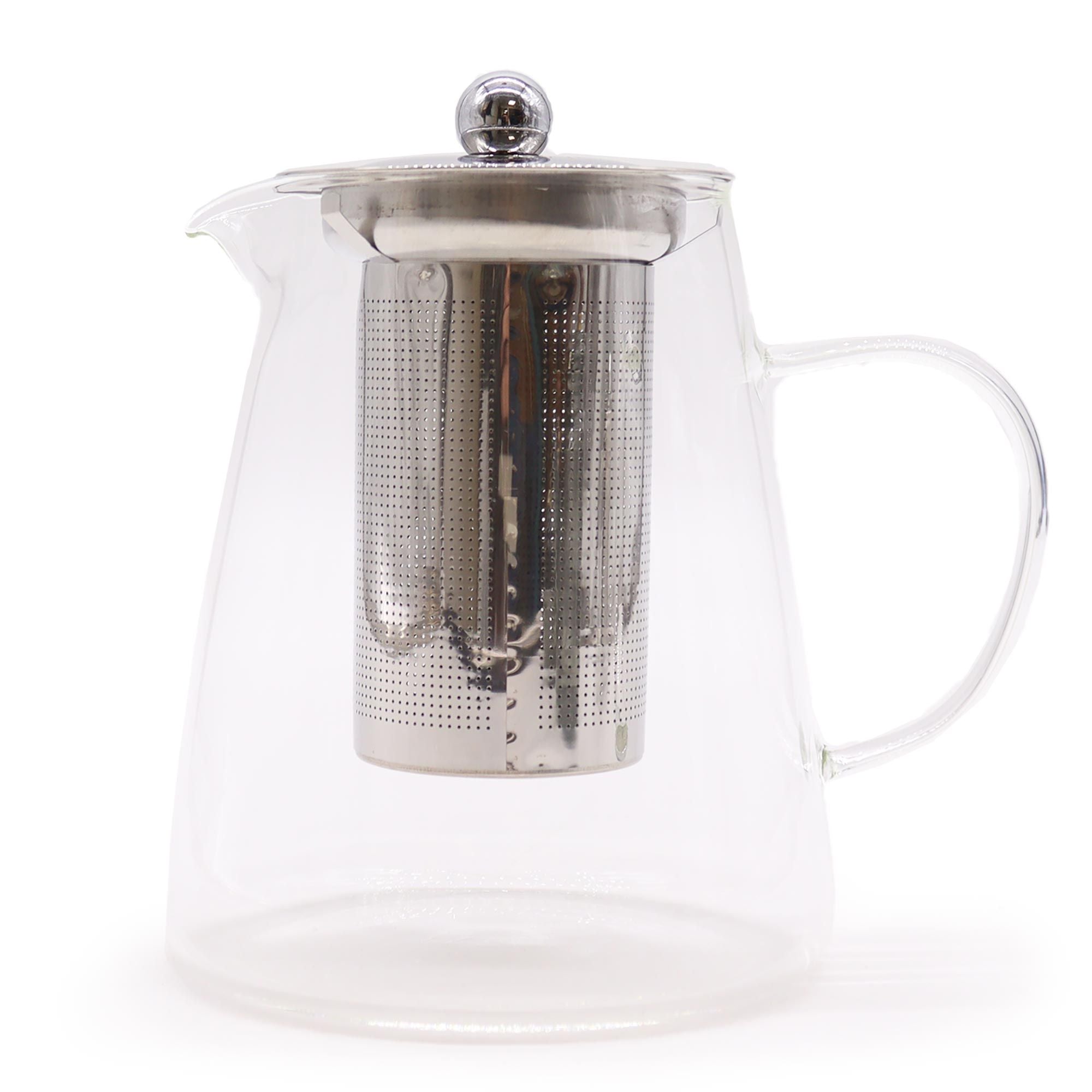 Théière en verre avec infuseur - Forme de gourde - 950 ml