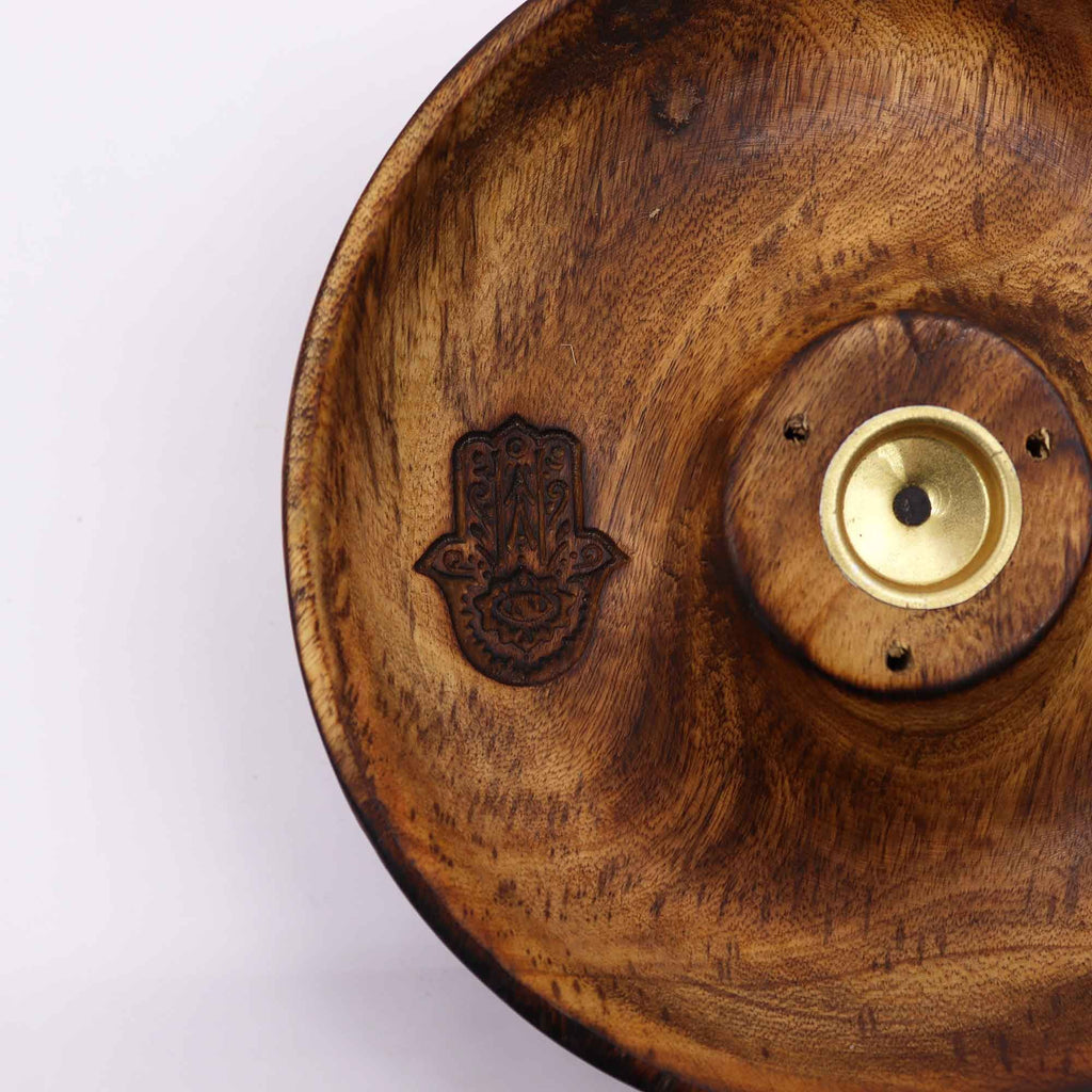 Disque porte-encens pour cônes et bâtonnets - Hamsa