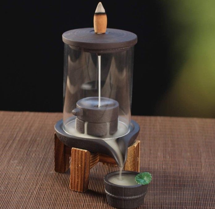 Brûleur d'encens à reflux - cascade de maison de thé