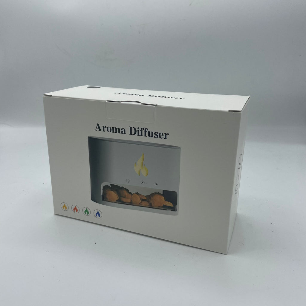 Diffuseur d'arômes Blaze - Chambre de sel de l'Himalaya - USB-C - Effet flamme (sel inclus)