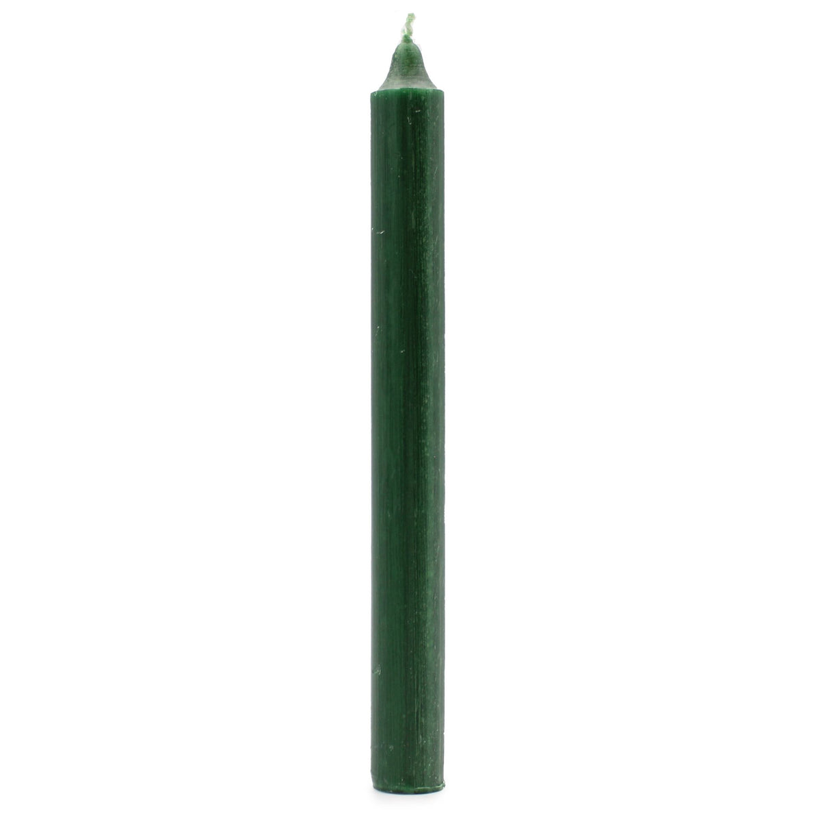 Bougies en vrac de couleur unie - Vert houx rustique - Lot de 10