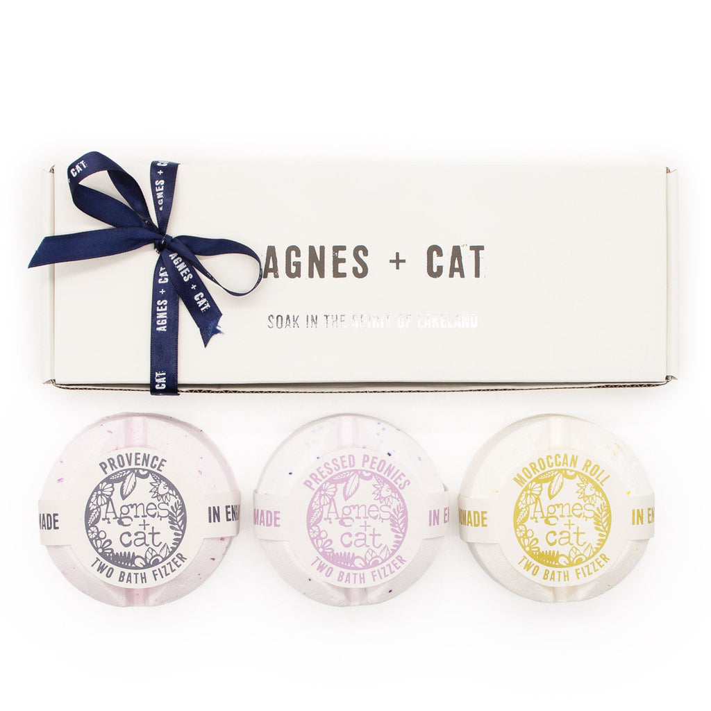 Coffret cadeau de galets de bain effervescents – Jardin secret – Agnes + Cat