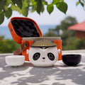 Service à thé Panda - Deux tasses et étui de voyage