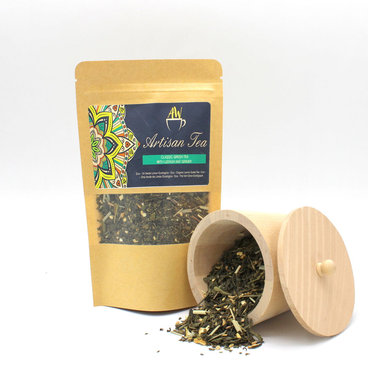 50 g de thé vert Eco Classic au citron et au gingembre