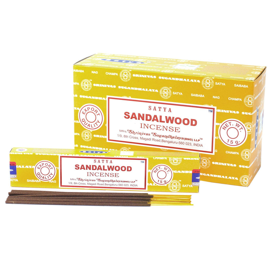 Bâtonnets d'encens Satya 15 g - Bois de santal