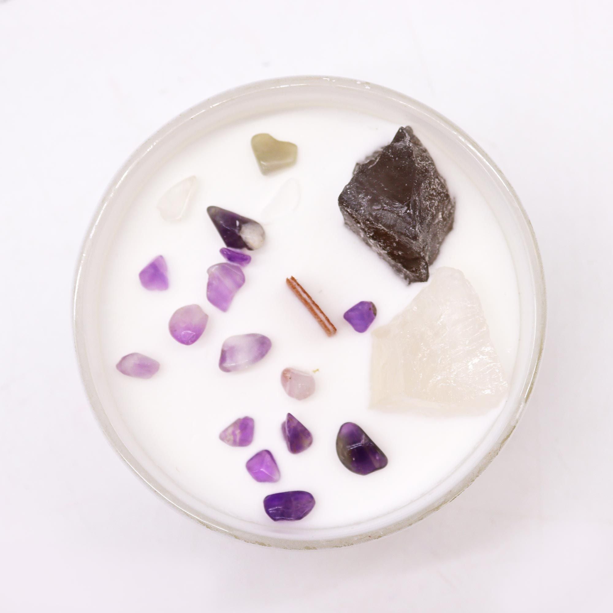 Bougies de cristal Chakra - Chakra Couronne