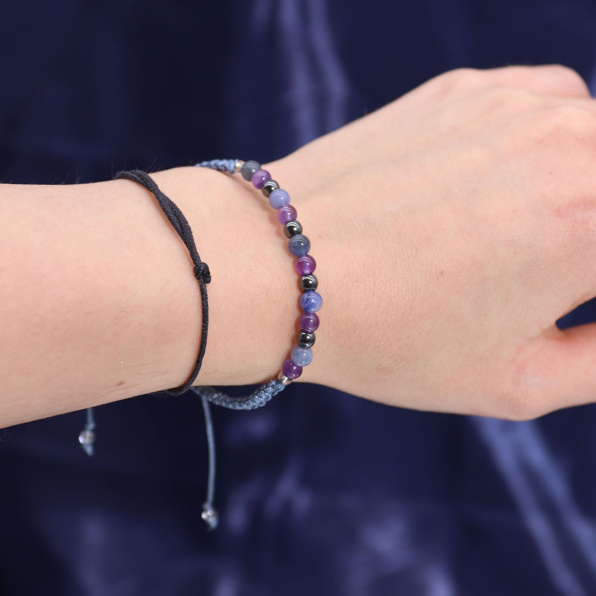 Bougie en cristal du zodiaque avec bracelet en pierre précieuse - Sagittaire