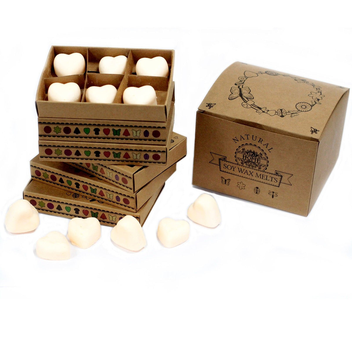 Boîte de 6 cires de soja - Beurre de brandy