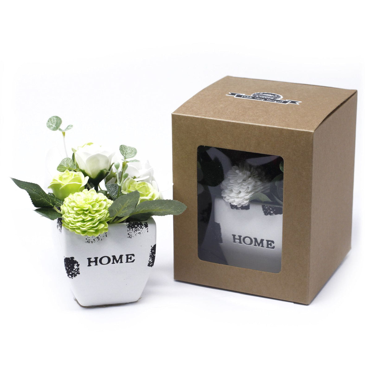 Petit pot cadeau Bouquet - Bleu relaxant