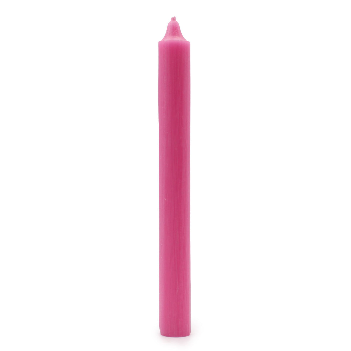 Bougies en vrac de couleur unie - Rose foncé rustique - Lot de 10