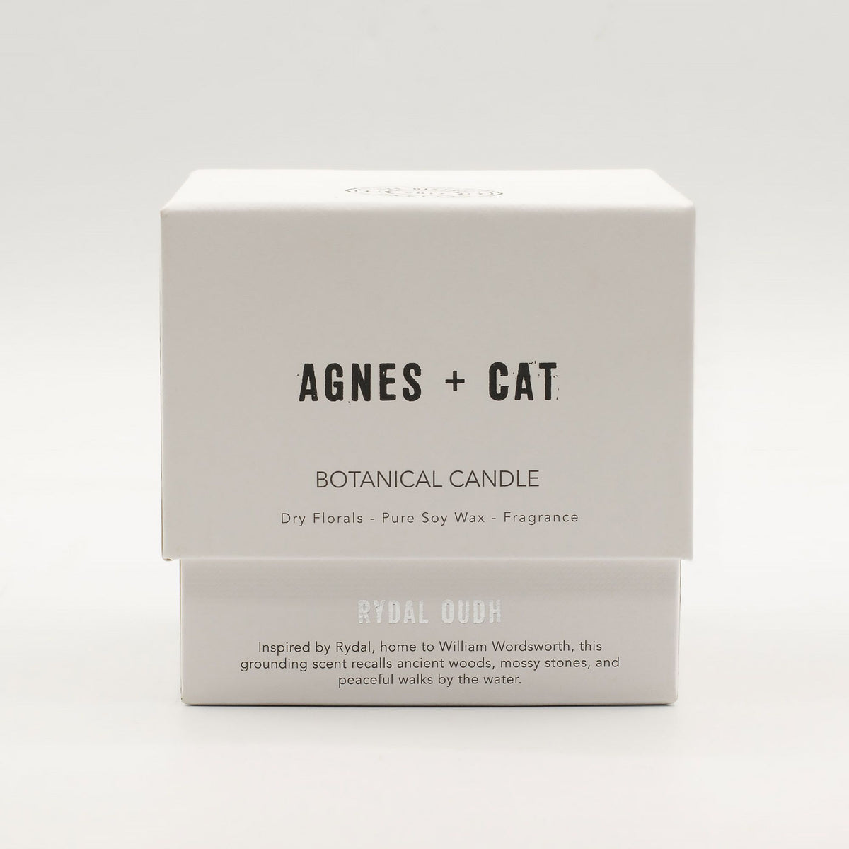 Bougie botanique en cire de soja – Rydal Oudh – Agnes + Cat