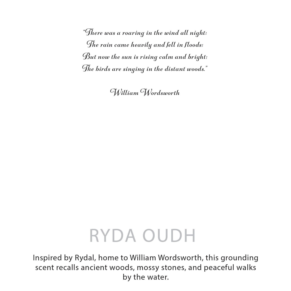 Bougie botanique en cire de soja – Rydal Oudh – Agnes + Cat