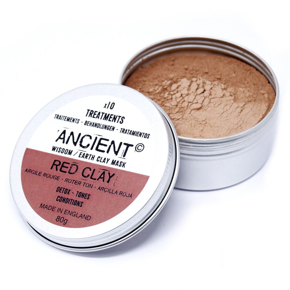 Masque visage à l'argile rouge 80 g