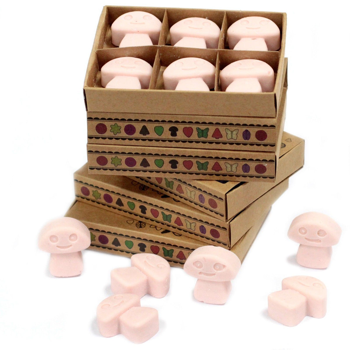 Boîte de 6 cires de soja - Bois de santal