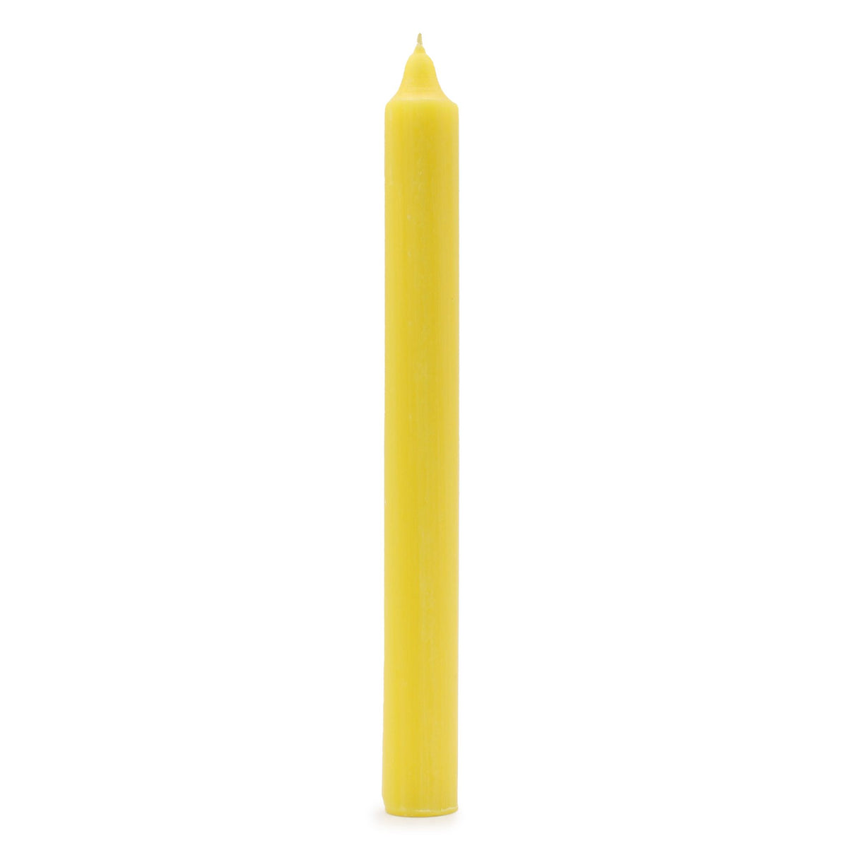 Bougies en vrac de couleur unie - Citron rustique - Lot de 10