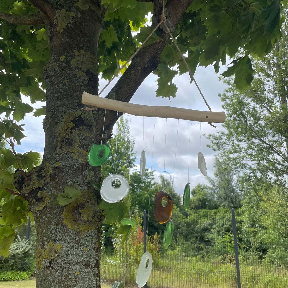 Carillon éolien en verre recyclé - Assortiment