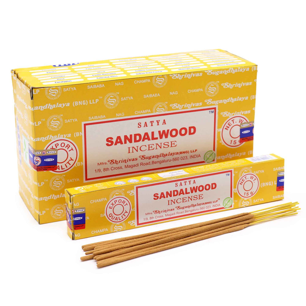 Bâtonnets d'encens Satya 15 g - Bois de santal