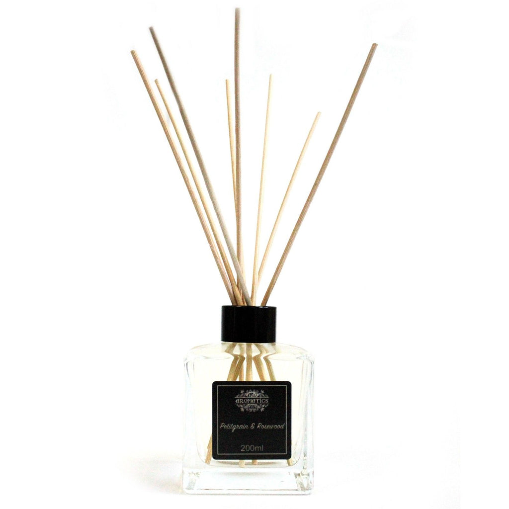 Diffuseur à bâtonnets aux huiles essentielles - Petitgrain et bois de rose