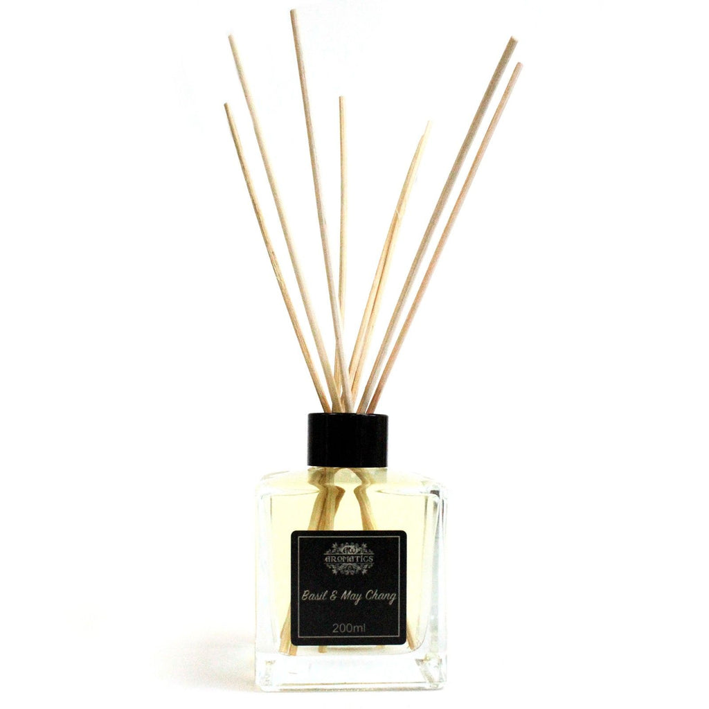 Diffuseur à bâtonnets avec huiles essentielles - Basilic et Maychang