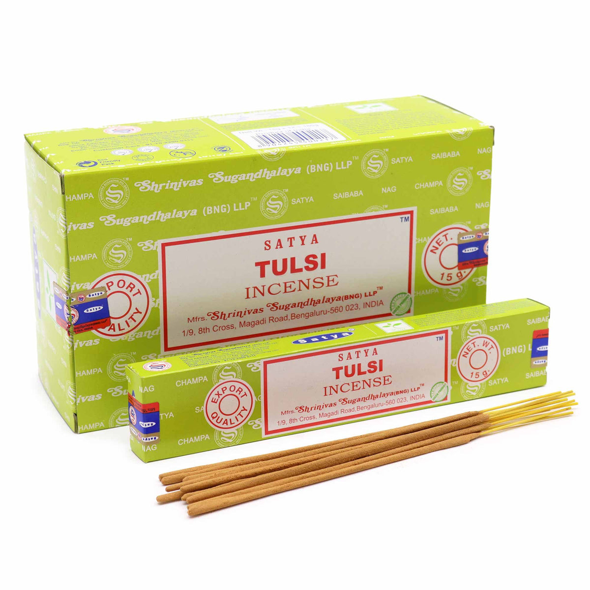 Bâtonnets d'encens Satya 15 g - Tulsi