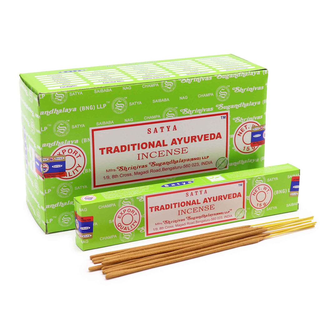 Bâtonnets d'encens Satya 15 g - Trad.Ayurveda