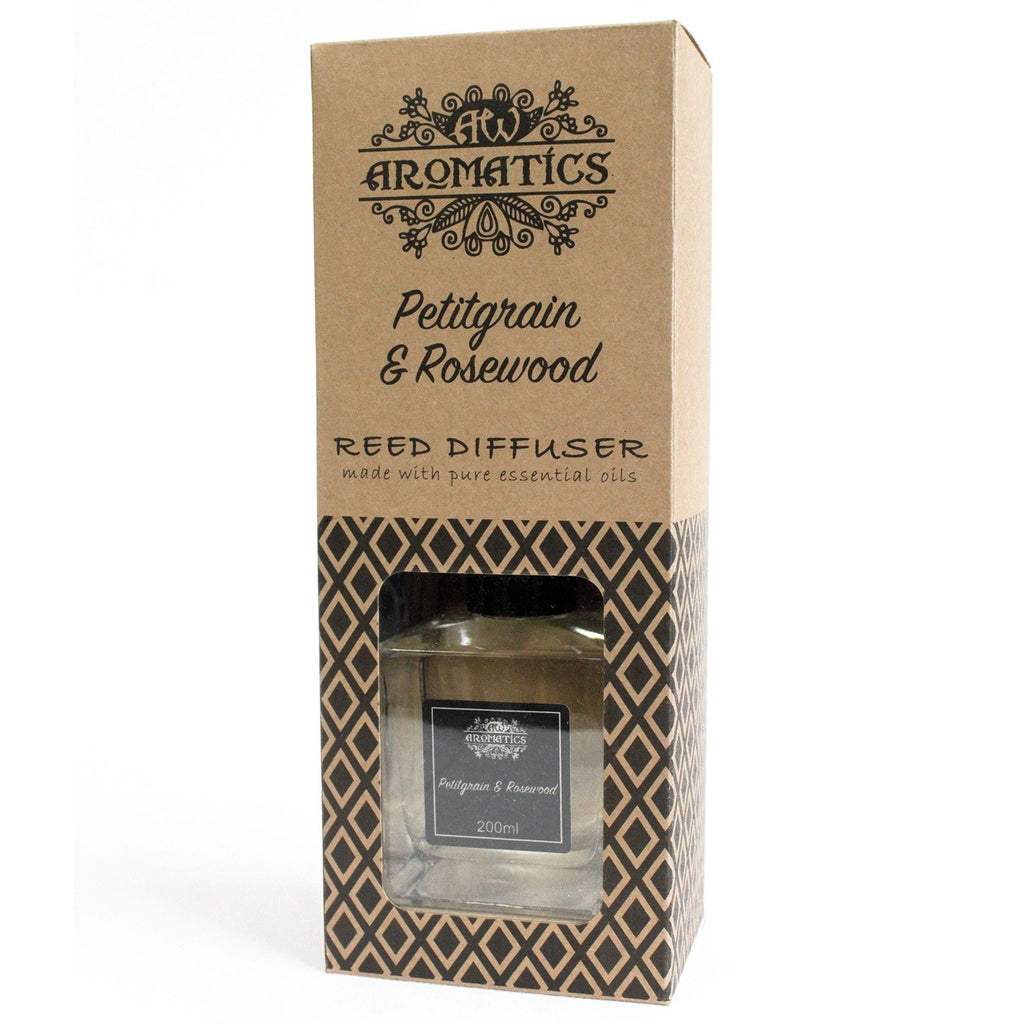 Diffuseur à bâtonnets aux huiles essentielles - Petitgrain et bois de rose
