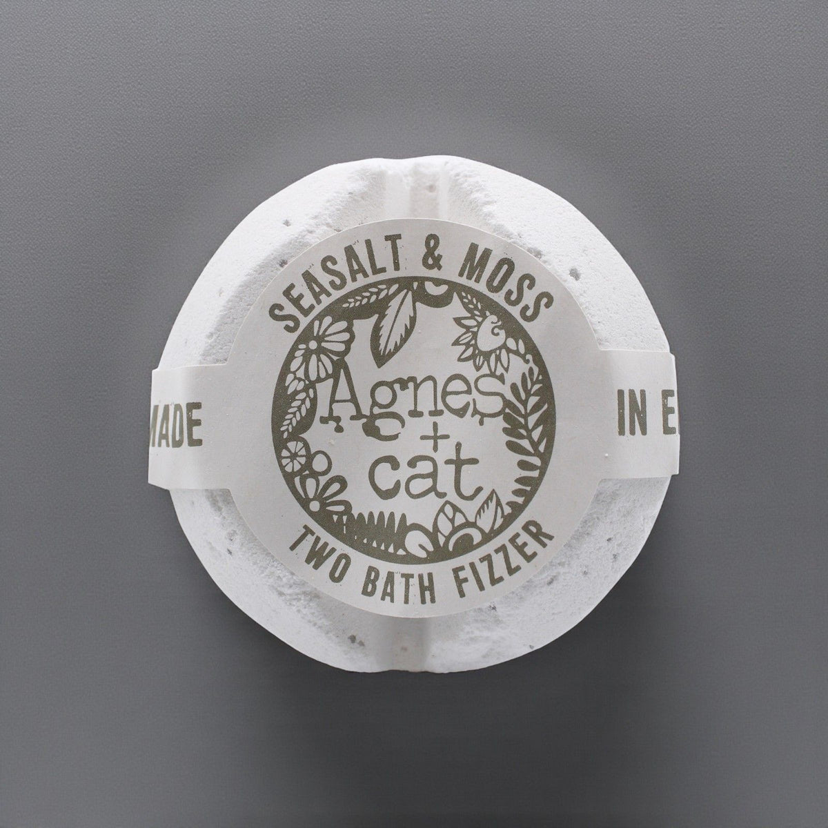 Galet de bain effervescent – Sel marin et mousse - Agnes + Cat