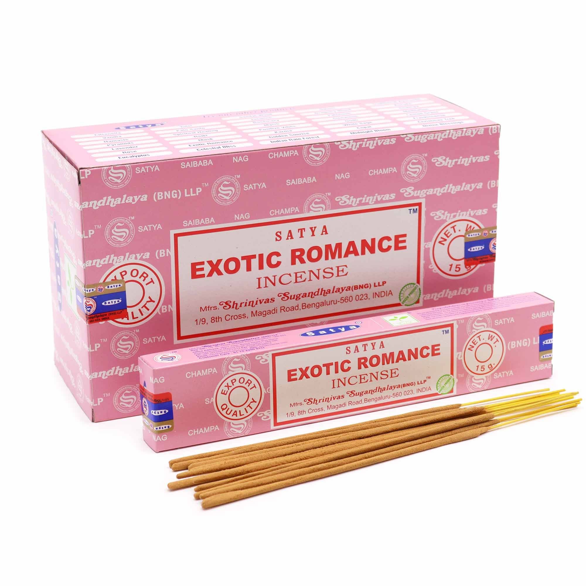 Bâtonnets d'encens Satya 15g - Romance exotique