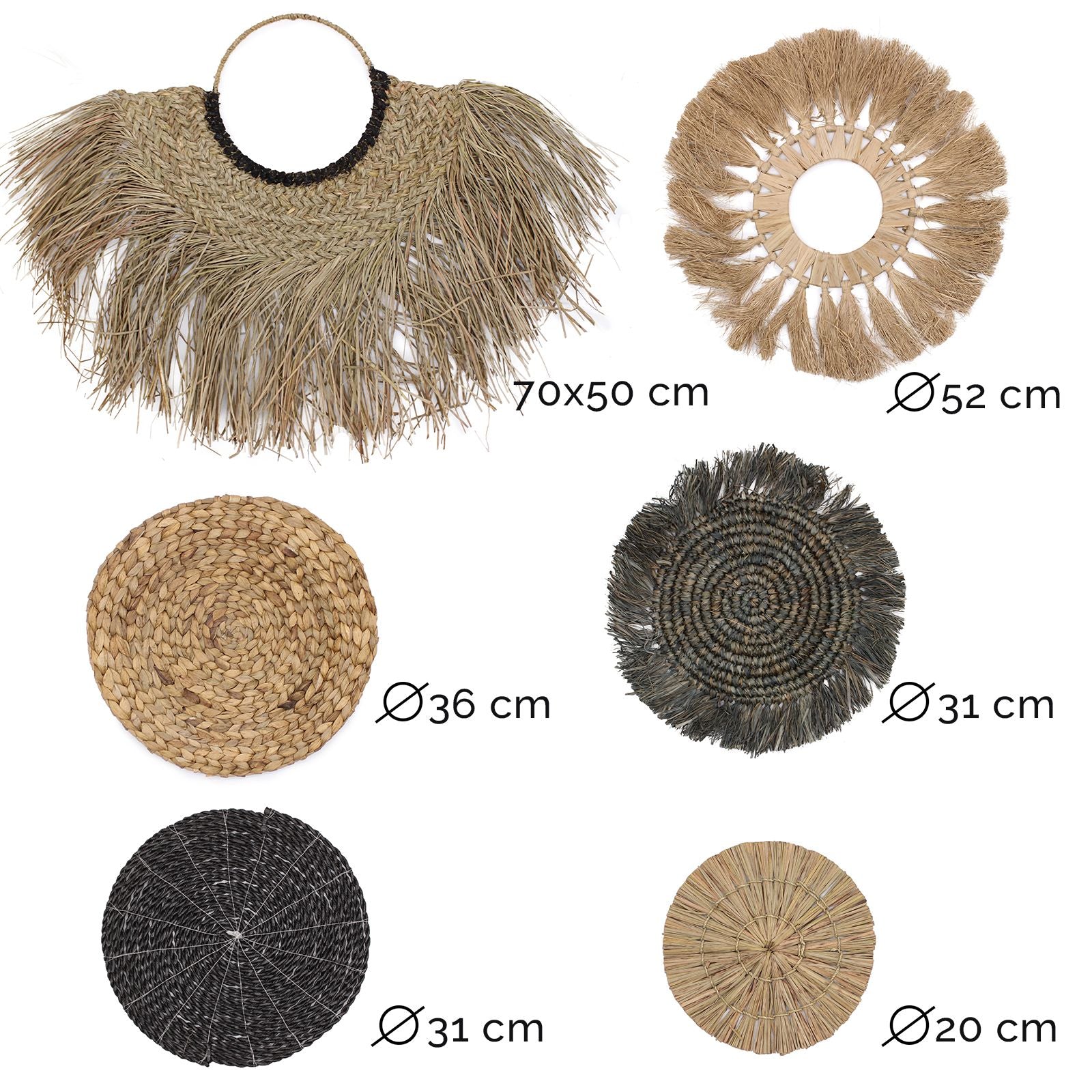 Ensemble de six tableaux de nature - Collection Bintang