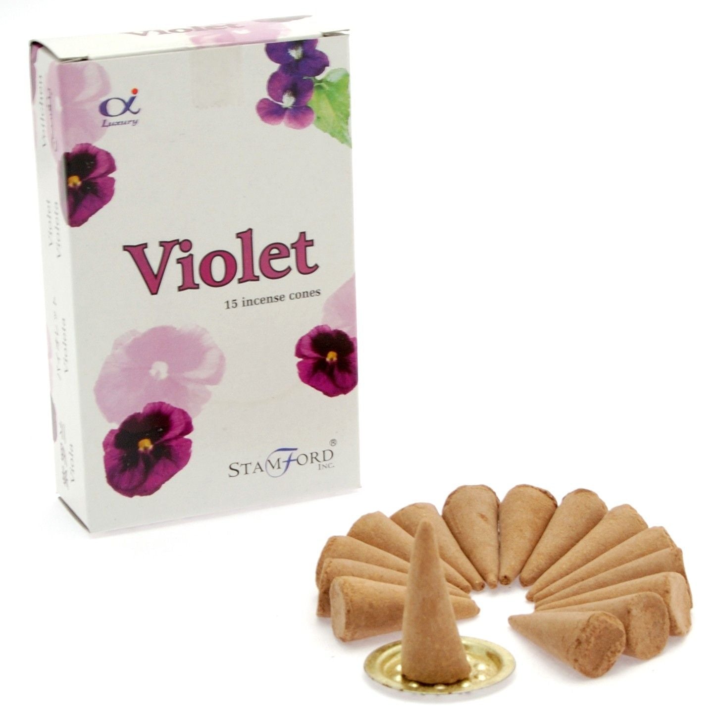 cônes d'encens violets