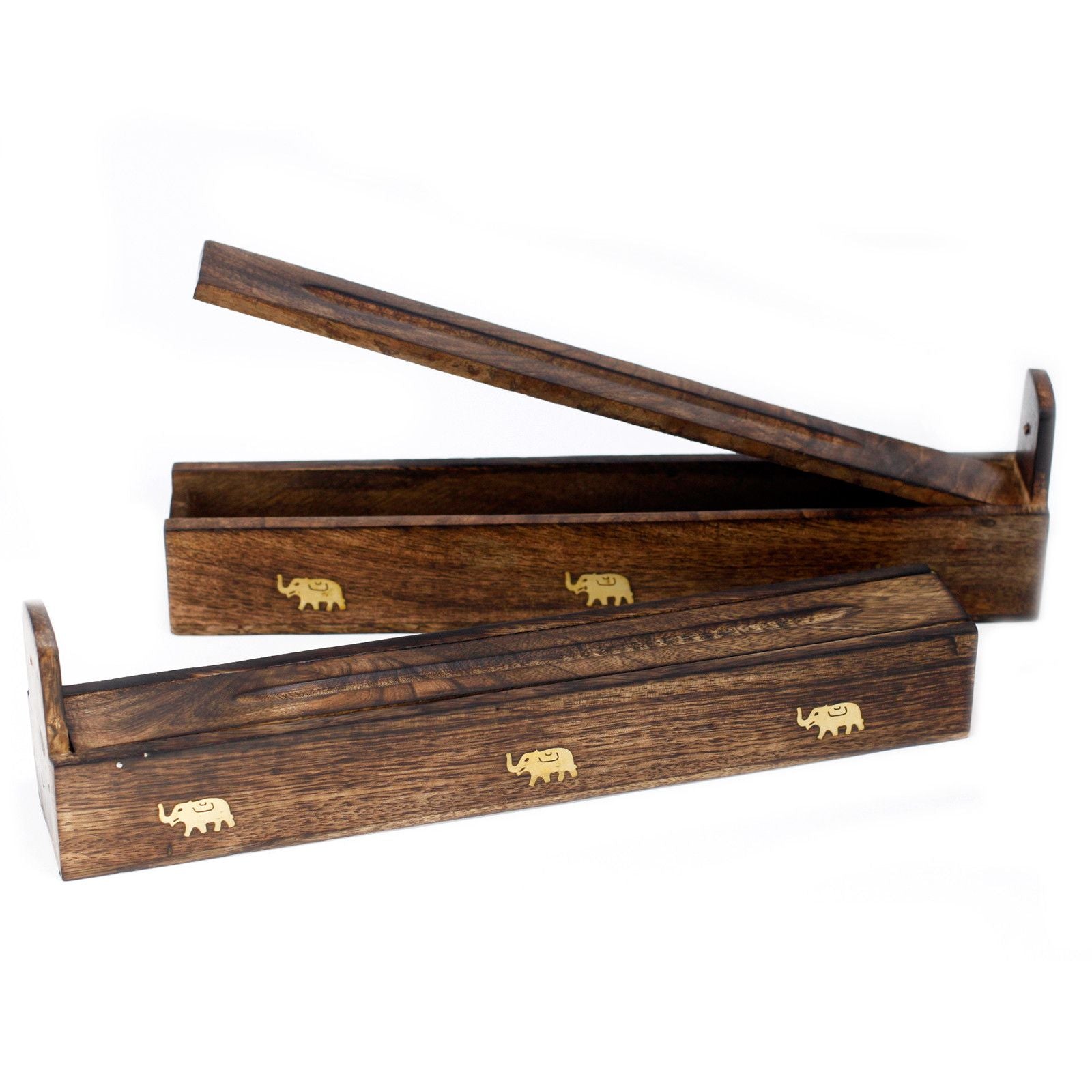 Boîte d'encens en bois de manguier - Assortiment