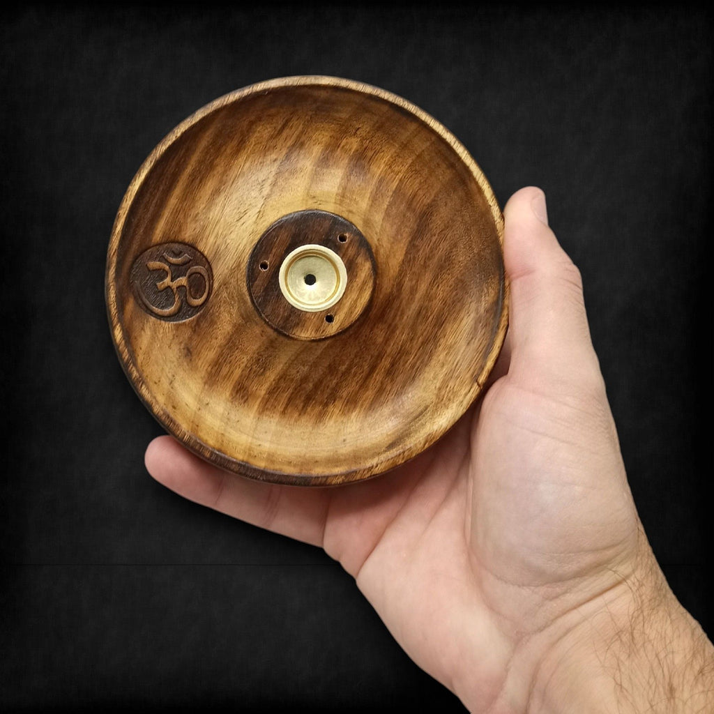 Disque porte-encens pour cônes et bâtonnets - Om