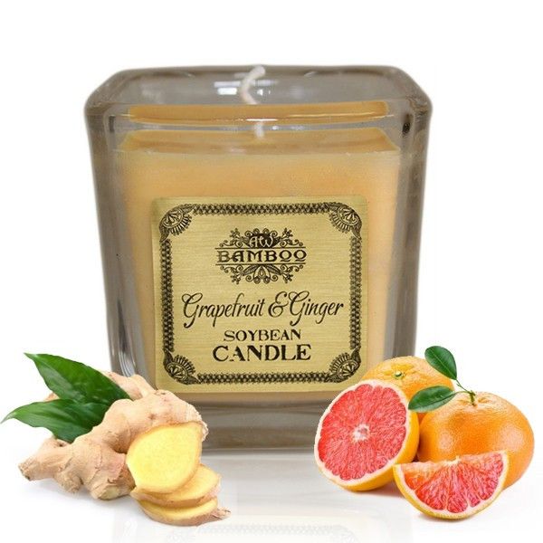 Bougie en cire de soja - Pamplemousse et gingembre