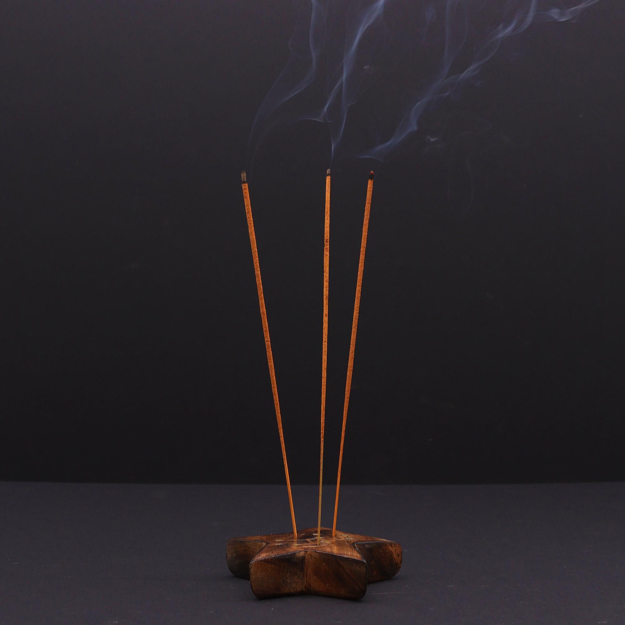 Brûleur d'encens en laiton gravé, signe du zodiaque - Étoile