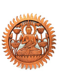 Panneau en bois Bouddha et lotus - 40 cm