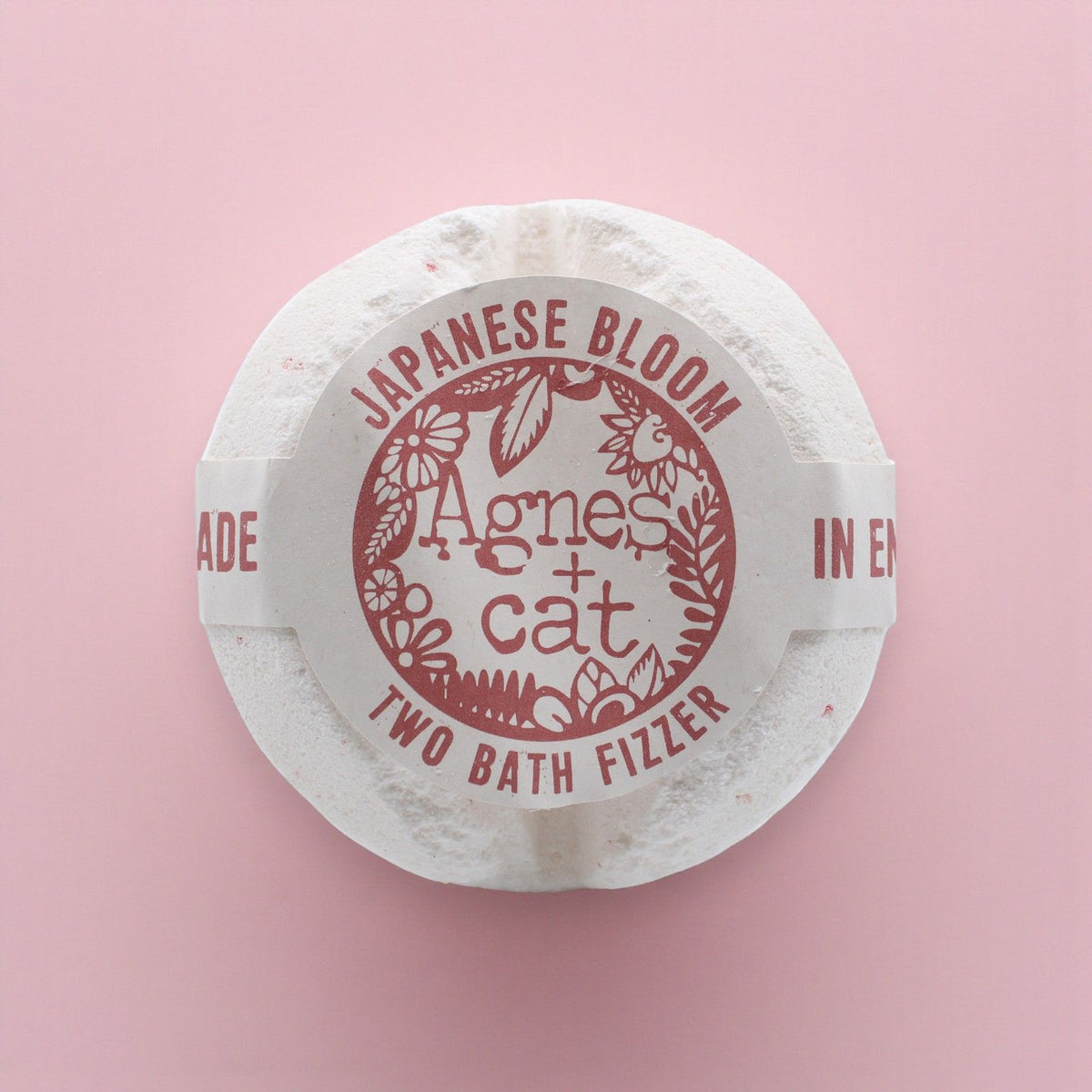 Galet de bain effervescent – Fleur japonaise – Agnes + Cat
