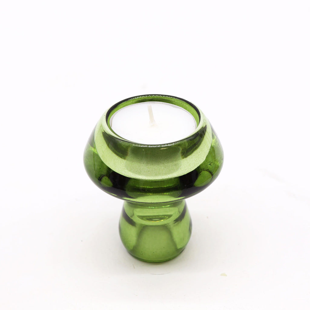 Bougeoir réversible en forme de champignon pour bougie de table/thé - Jade Garden