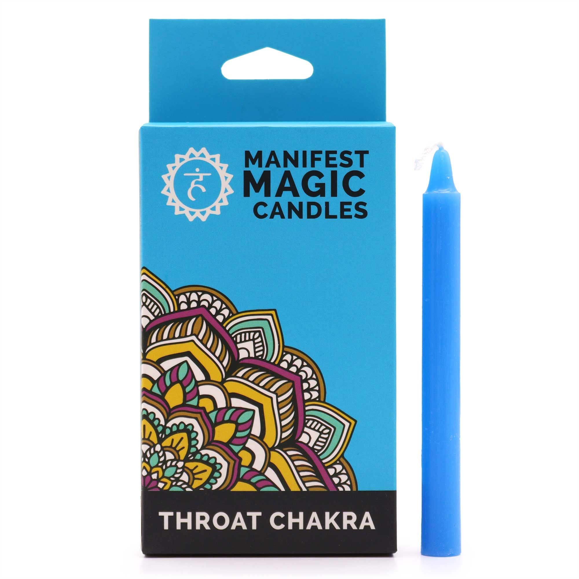 Bougies Manifest Magic (paquet de 12) - Bleues - Chakra de la gorge
