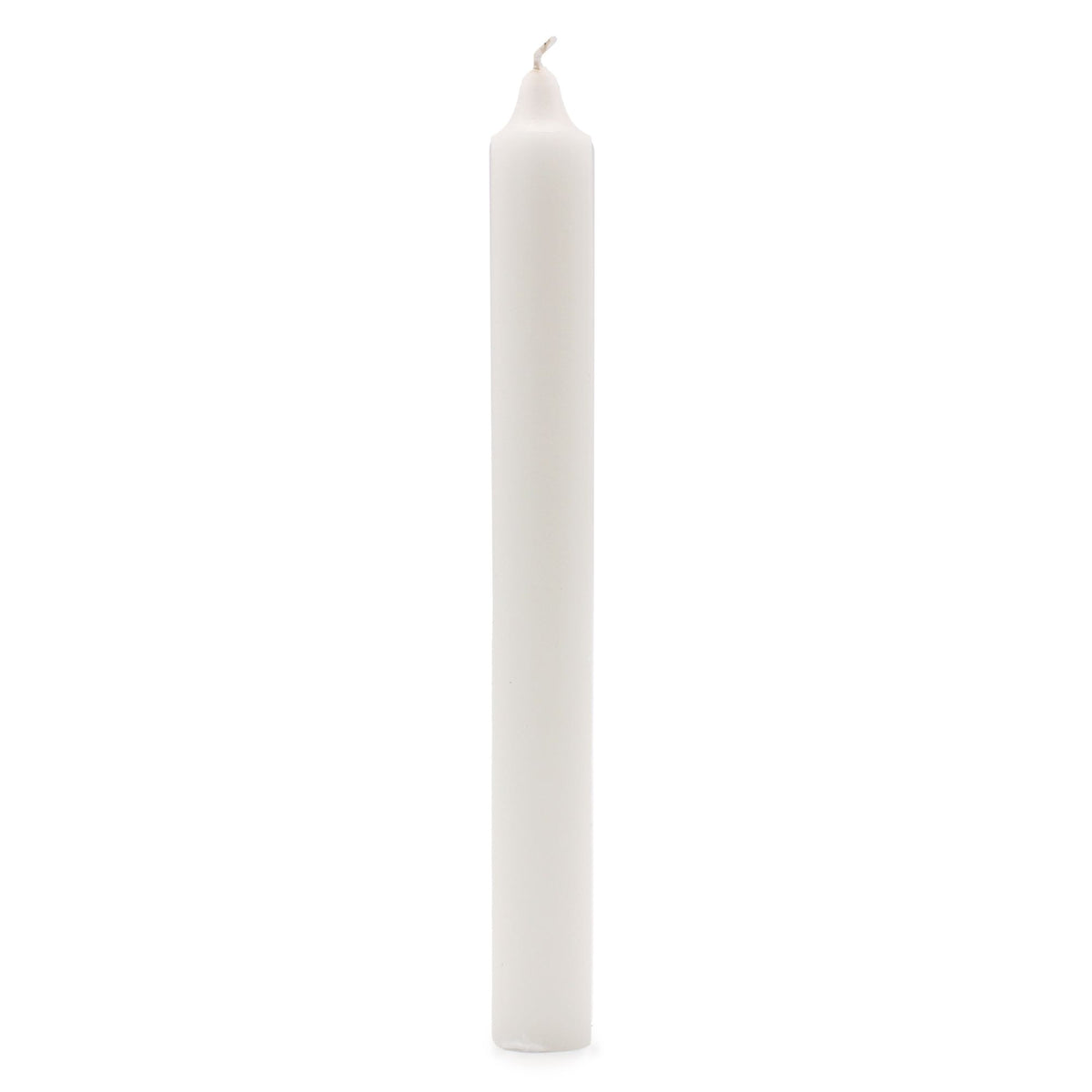 Bougies en vrac de couleur unie - Blanc rustique - Lot de 10