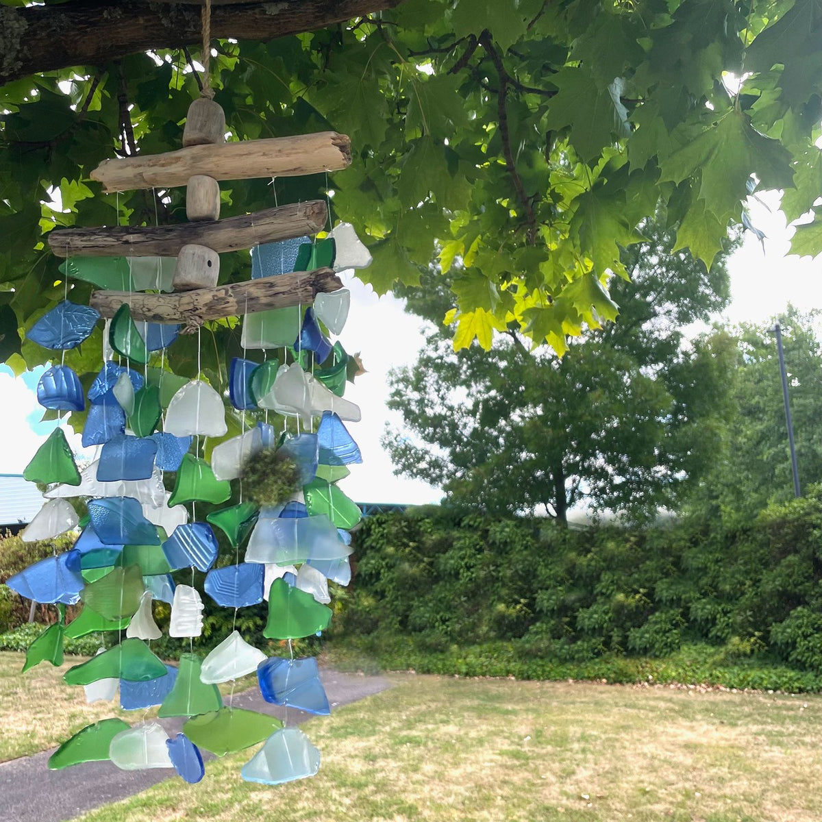 Répulsif contre le vent - Trois bâtonnets flexibles - Vert / Blanc / Bleu