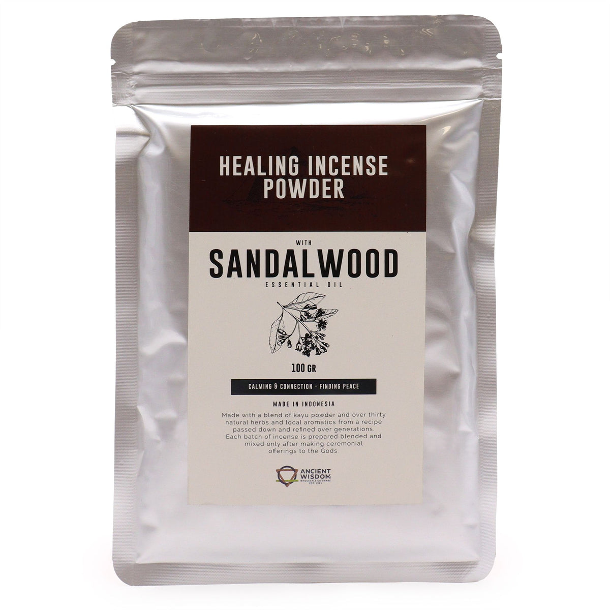 Encens en poudre aux vertus curatives - Bois de santal 100 g
