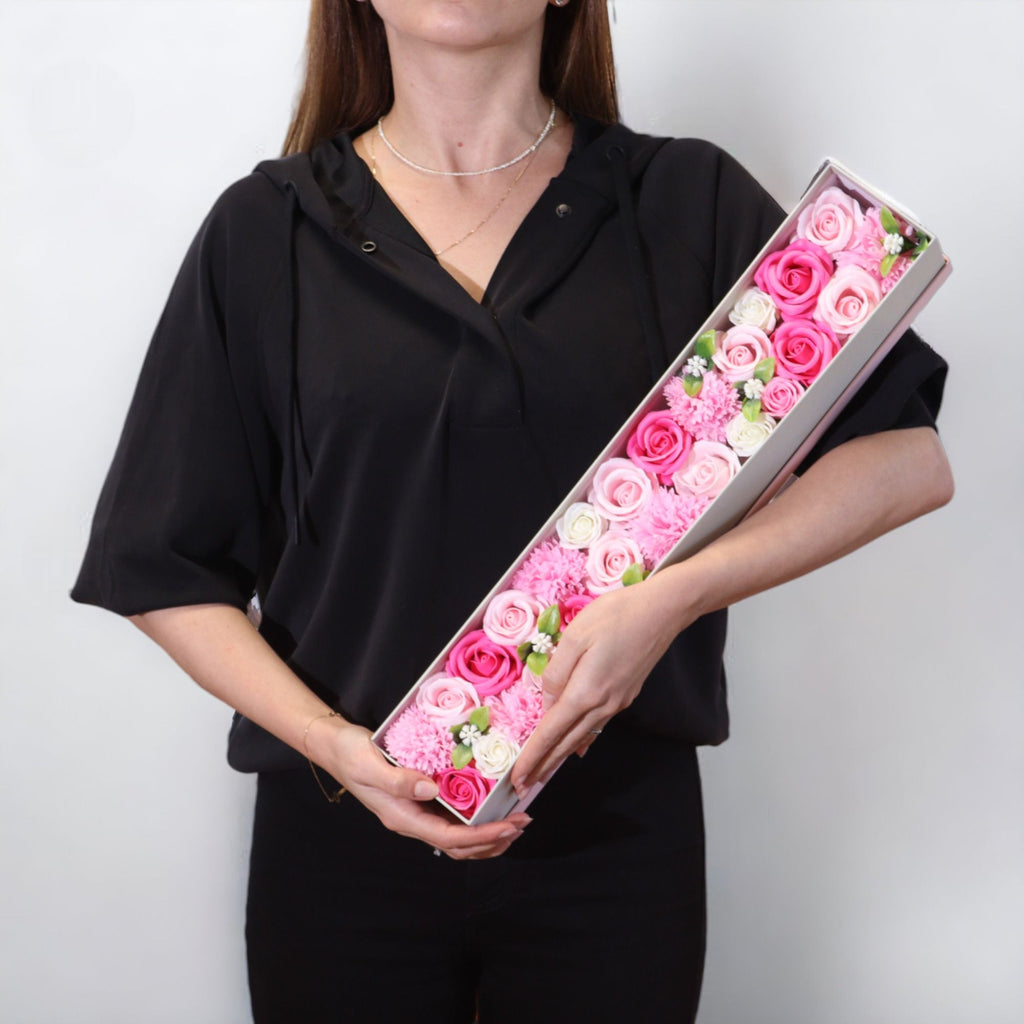 Boîte extra longue - Bénédictions pour bébé - Roses