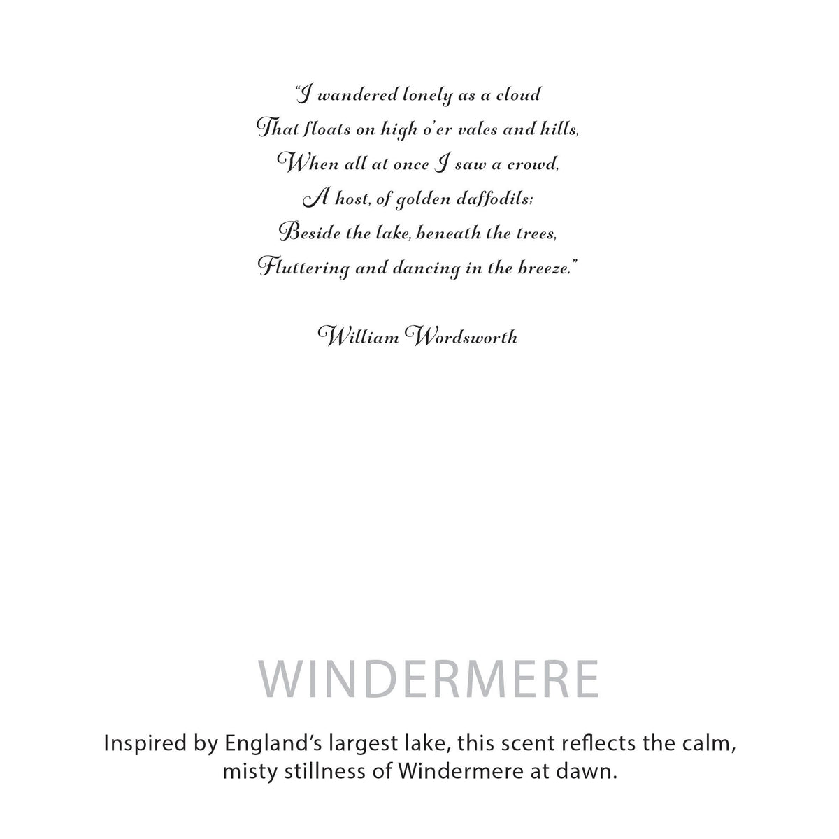 Bougie botanique en cire de soja – Windermere – Agnes + Cat