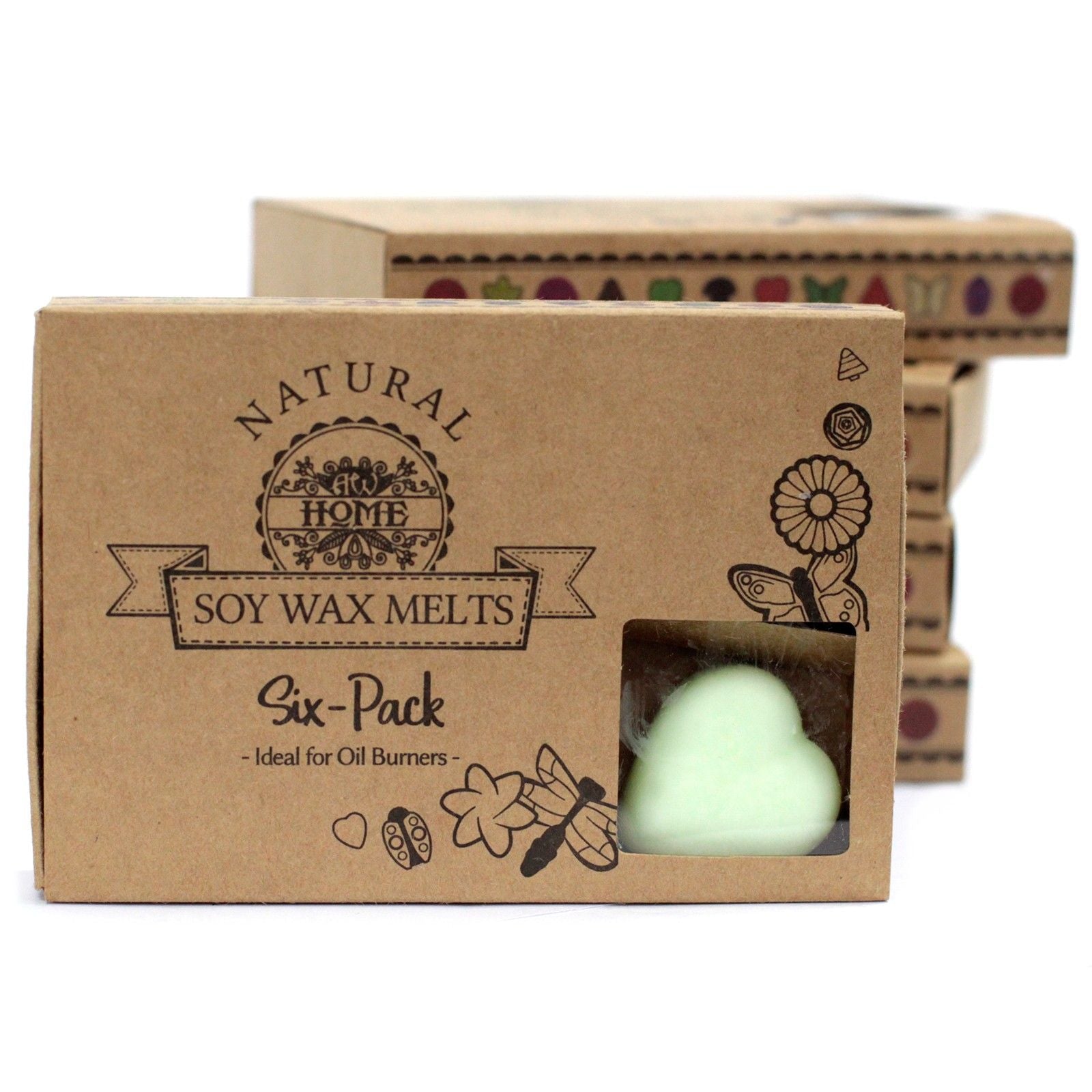 Boîte de 6 cires de soja - Menthe et Menthol
