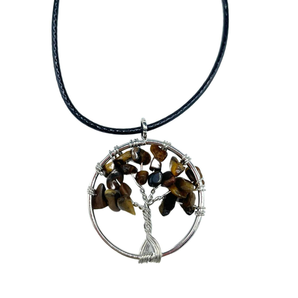 Pendentif Arbre de Vie - Œil de Tigre