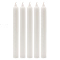 Bougies en vrac de couleur unie - Blanc rustique - Lot de 10