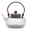 Théière en verre avec infuseur - Gris anthracite nacré - 950 ml