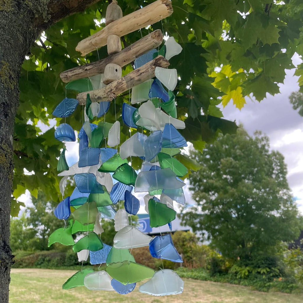 Répulsif contre le vent - Trois bâtonnets flexibles - Vert / Blanc / Bleu
