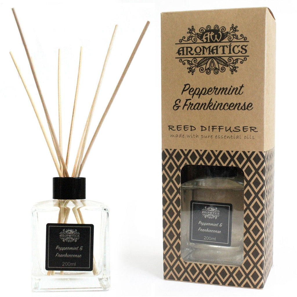 Diffuseur à bâtonnets aux huiles essentielles - Menthe et encens