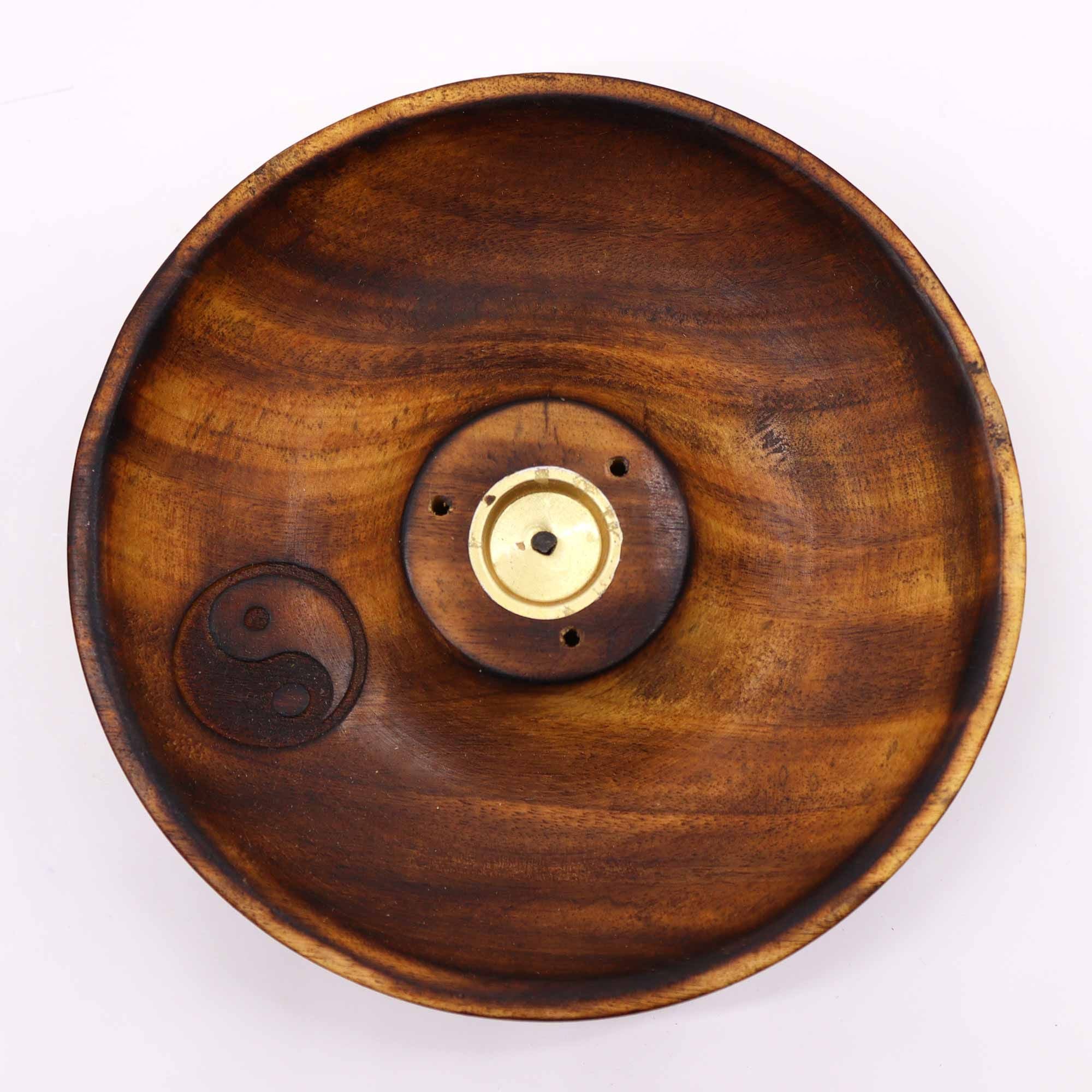 Disque porte-encens pour cônes et bâtonnets - Ying & Yang